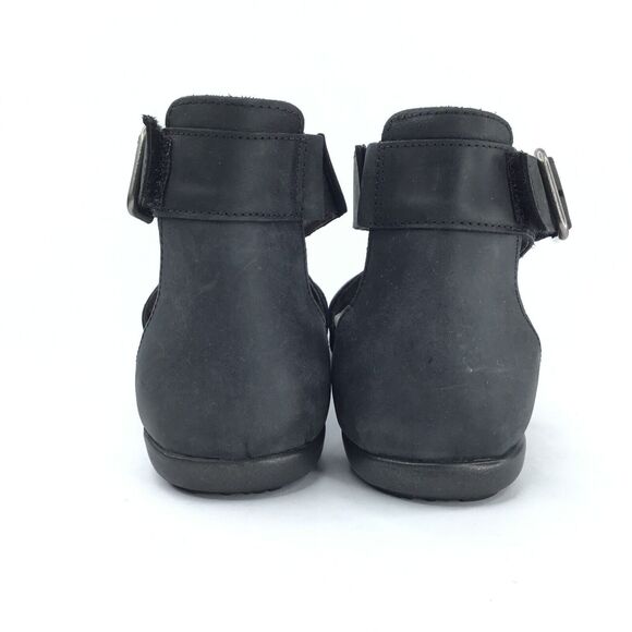 NAOT Rianna Cork Sandal Womens 38 US 7 Oily Coal Leather Strappy Gladiator NEW - Picture 6 of 15